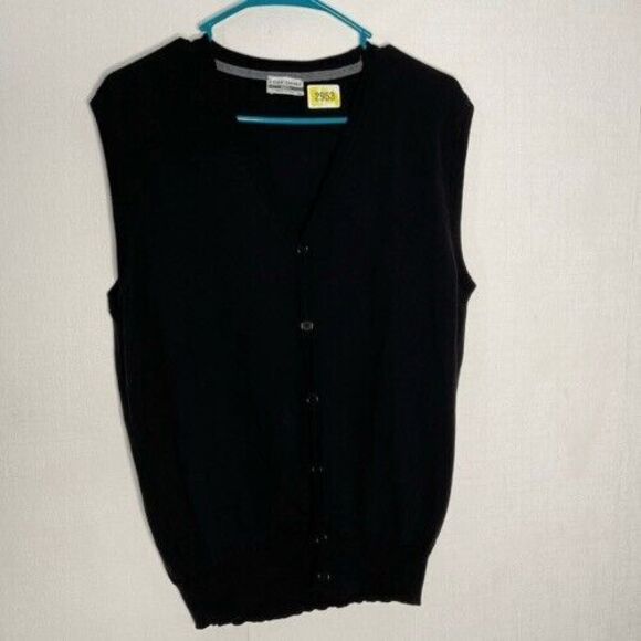 Visconti Sport Men’s Size XL Wool Knit Button Front Academia Vest Cardigan Italy - Picture 1 of 9